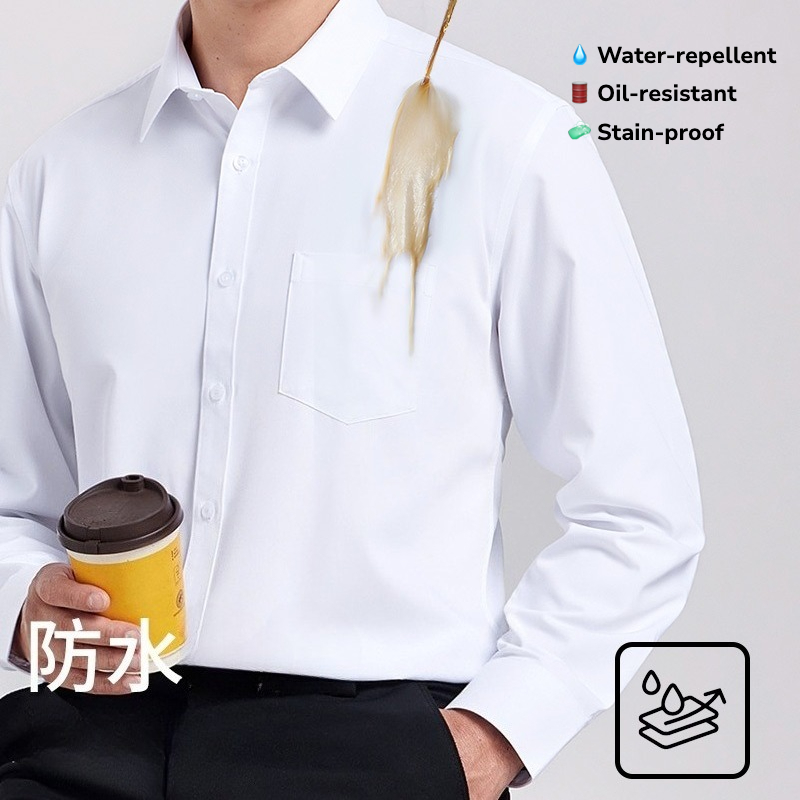 Tech Office Wear Men - Erkek Su Geçirmez Yağa Dayanıklı Uzun