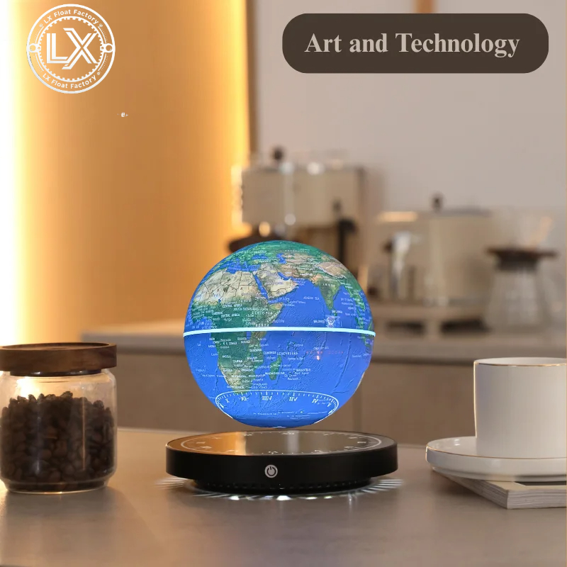 Office Tech Decor - LED Işıklı Manyetik Levitasyonlu Dünya Haritası