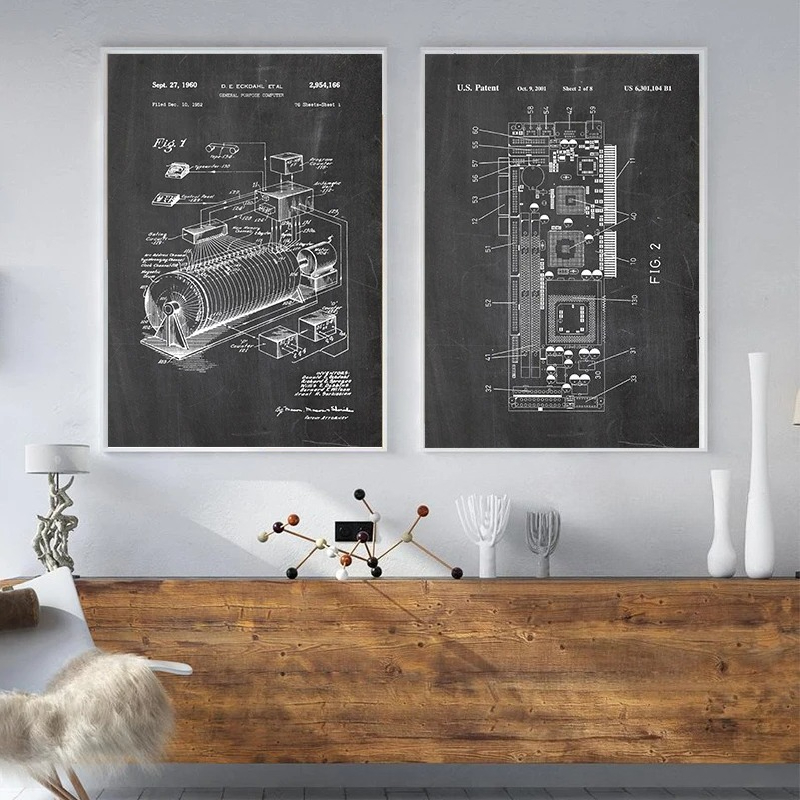6 Adet Vintage Bilgisayar Pate - Office Tech Decor incelemesi ve fiyatı