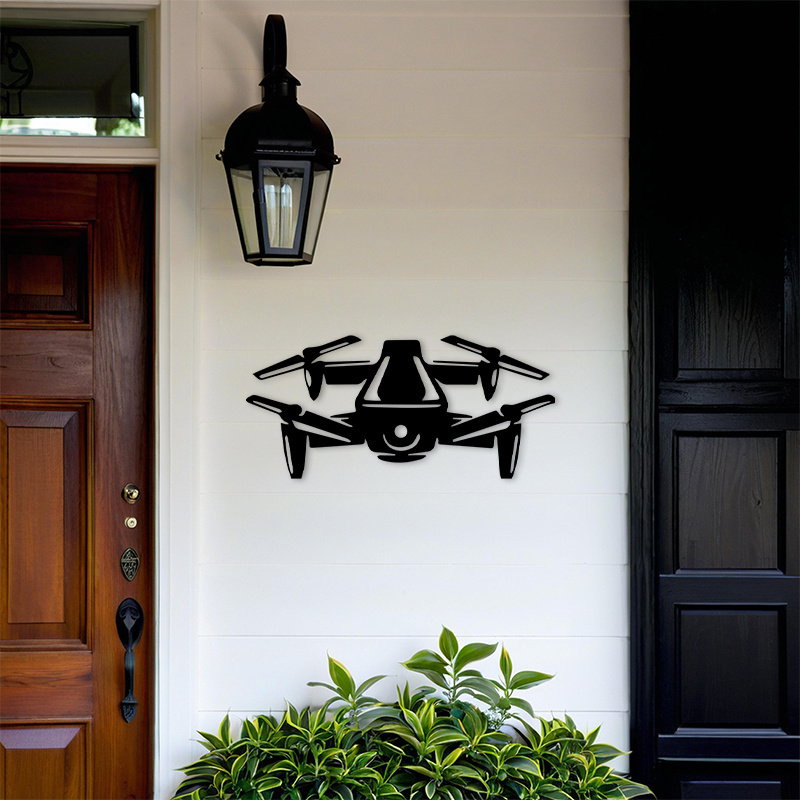 Drone Silüeti Metal Duvar Sana - Office Tech Decor incelemesi ve fiyatı