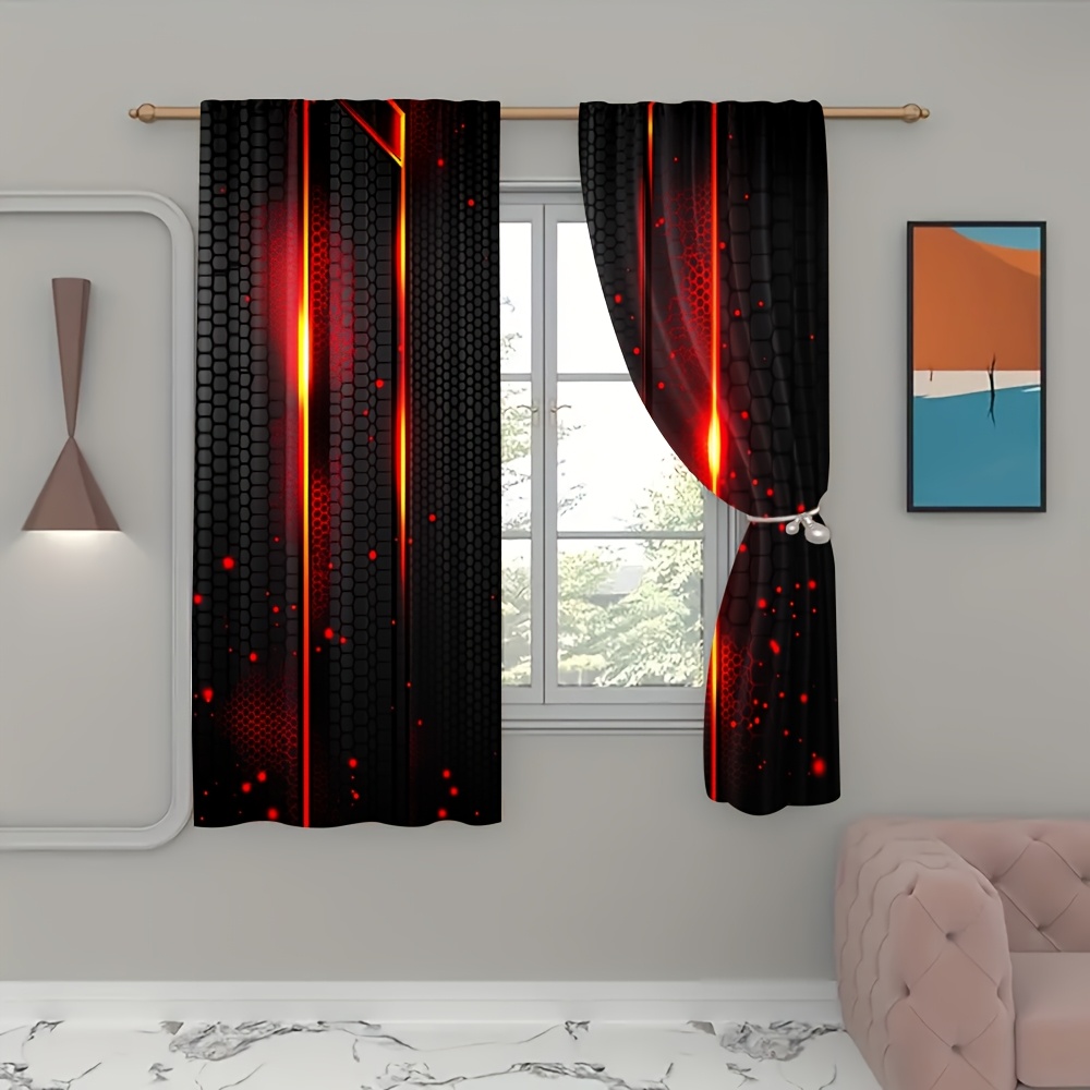 2 adet Lava Perdeleri Siyah Kı - Office Tech Decor incelemesi ve fiyatı